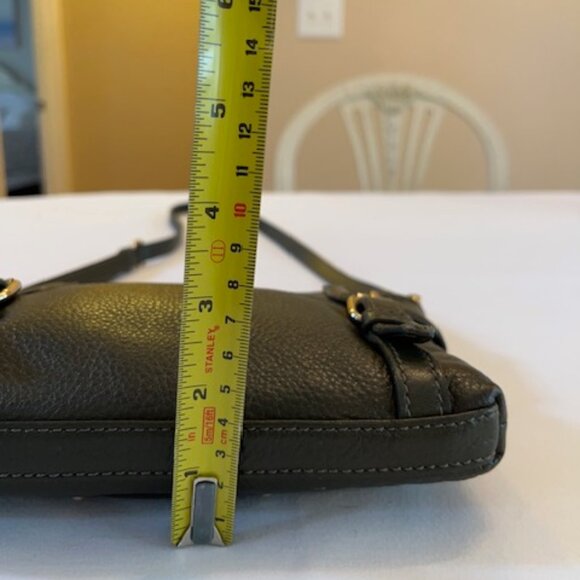 COLE HAAN | Zooey Crossbody Bag Dark Green Pebbled Leather-EUC - Picture 10 of 12